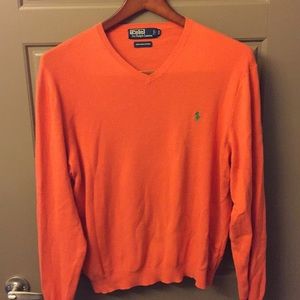 Orange Polo Sweater Great condition!